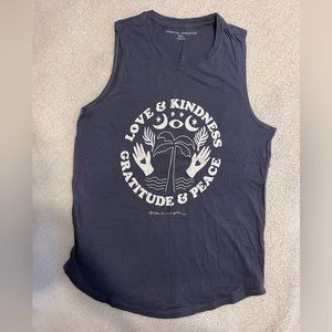 Spiritual Gangster Love and Kindness Muscle Tank Size S Faded Navy